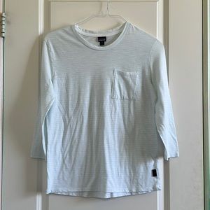 Patagonia blue striped thin shirt